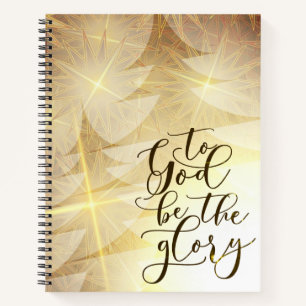 Cuaderno a Dios sea la gloria Navidades Personalizados