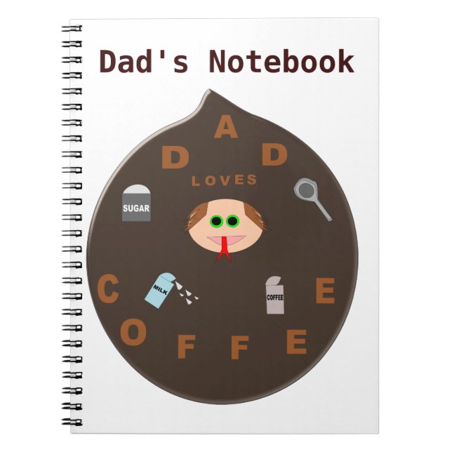 Cuaderno A Divertido Padre Monster Le Encanta El Personaliz (Frente)