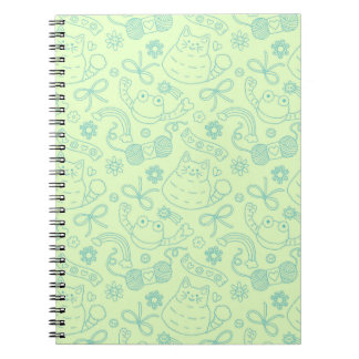 Cuaderno "A Friend for Everyone" Pattern Notebook Green