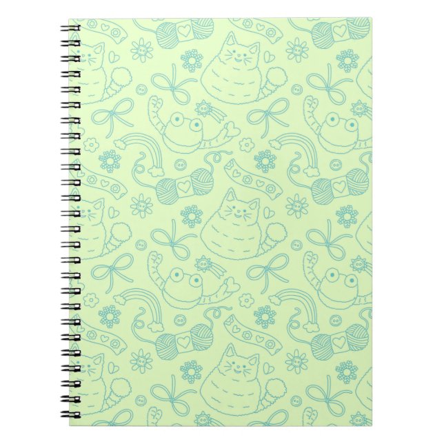 Cuaderno "A Friend for Everyone" Pattern Notebook Green (Frente)