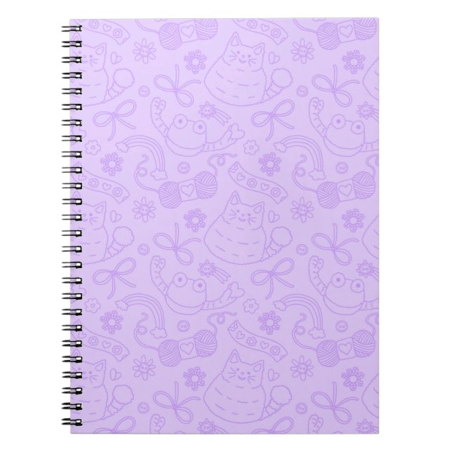 Cuaderno "A Friend for Everyone" Pattern Notebook Lavender (Frente)