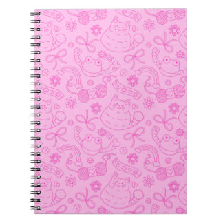 Cuaderno "A Friend for Everyone" Pattern Notebook Pink