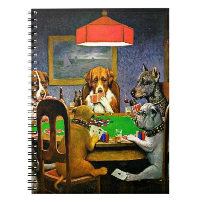 Cuaderno A Friend in Need, Dogs Playing Poker, (Frente)