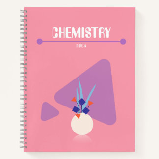 Cuaderno A geometric floral Notebook with whimsical colours