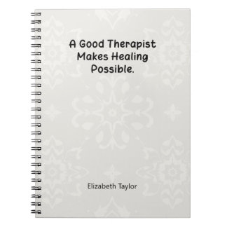 Cuaderno A Good Therapist Makes Healing Possible