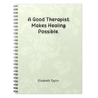 Cuaderno A Good Therapist Makes Healing Possible