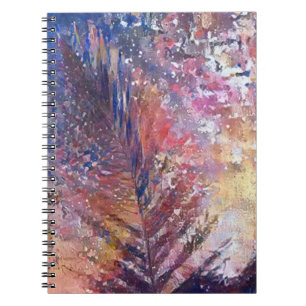 Cuaderno A.I. foto realzada, hermosa hoja en la naturaleza