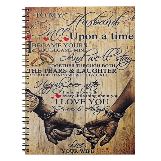 Cuaderno A la carta de mi marido | Cute Present | Regalo de (Frente)