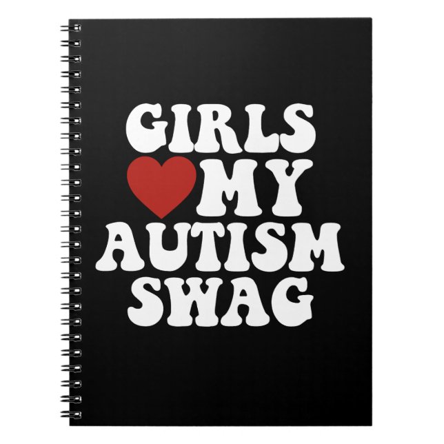 Cuaderno A las chicas les encanta mi estilo de autismo dive (Frente)