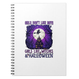 Cuaderno A las chicas no les gustan las brujas de Halloween