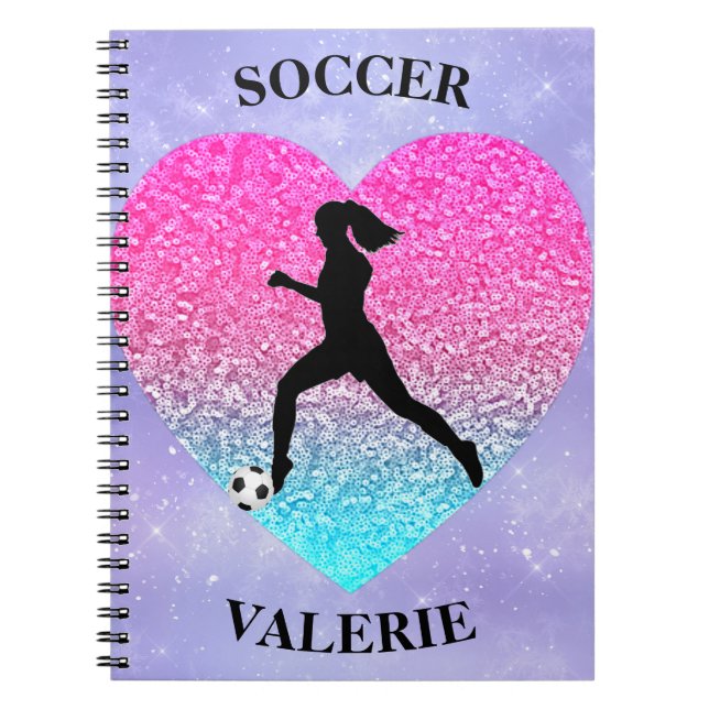 Cuaderno A los chicas les encanta el fútbol (Frente)