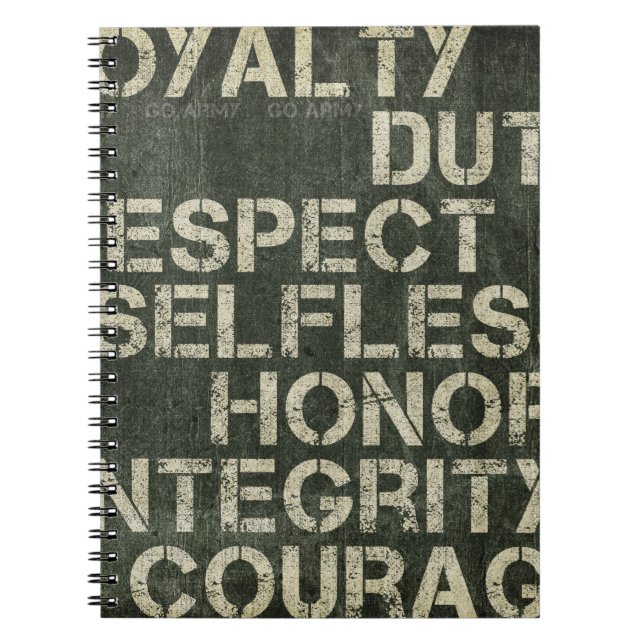 Cuaderno A los soldados les valora (Frente)