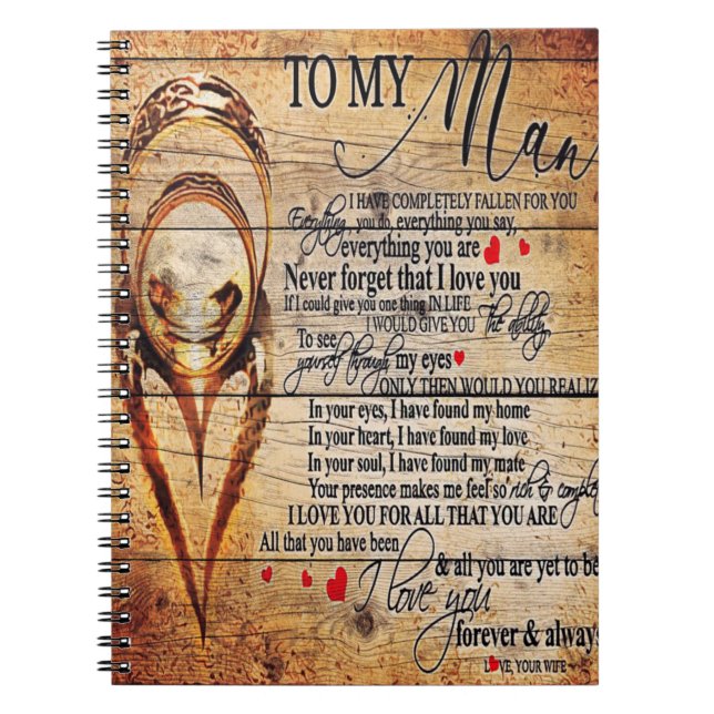 Cuaderno A mi amor | Mi marido presente | Oferta de cotizac (Frente)