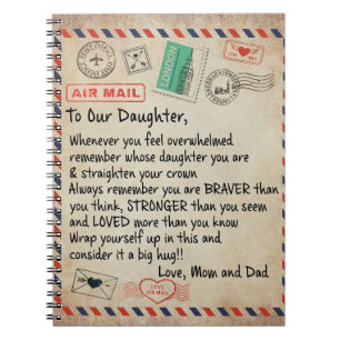 Cuaderno A Mi Hija, Carta De Amor A Nuestra Hija