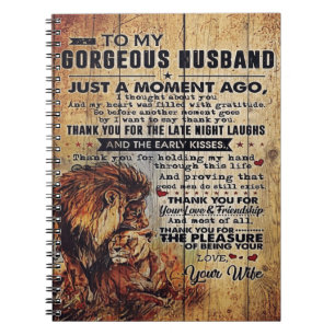 Cuaderno A mi regalo de marido Carta encantadora para el