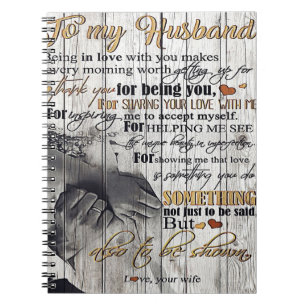 Cuaderno A mi regalo de marido Letra de marido Decoraci