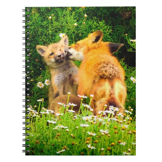 Cuaderno A Mother’s Kiss Wildlife Nature Art Print (Frente)