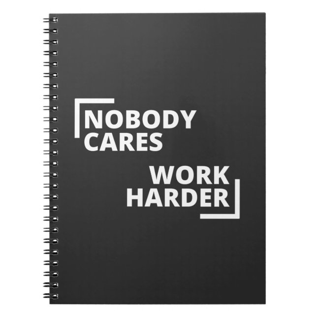 Cuaderno A nadie le importa más el trabajo (Frente)