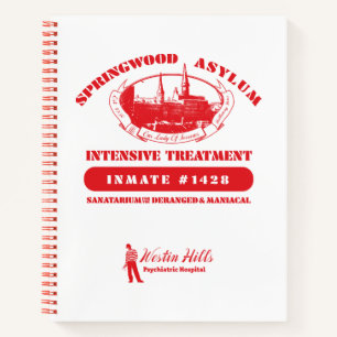Cuaderno A Nightmare on Elm Street Springwood Asylum