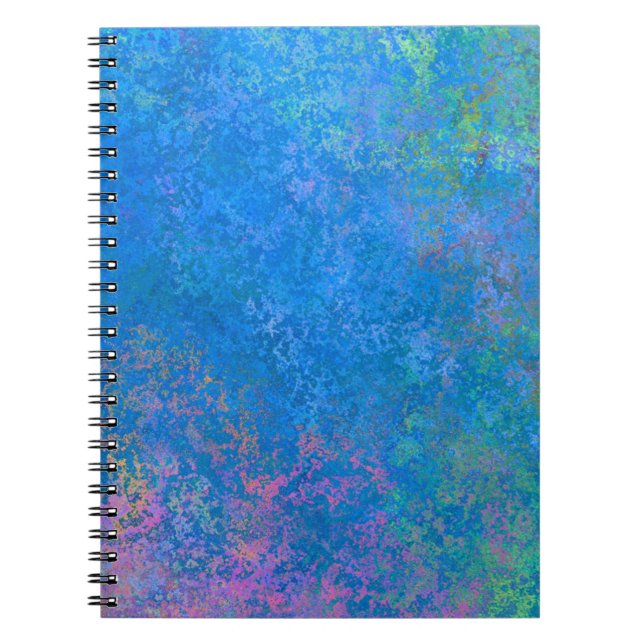 Cuaderno A orillas del mar Tinta de Alcohol, Abstracto Pour (Frente)