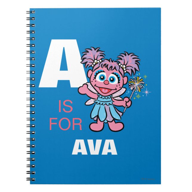 Cuaderno A para Abby Cadabby | Añadir su nombre (Frente)