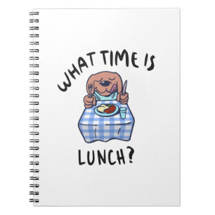 Cuaderno ¿A qué hora es el almuerzo?