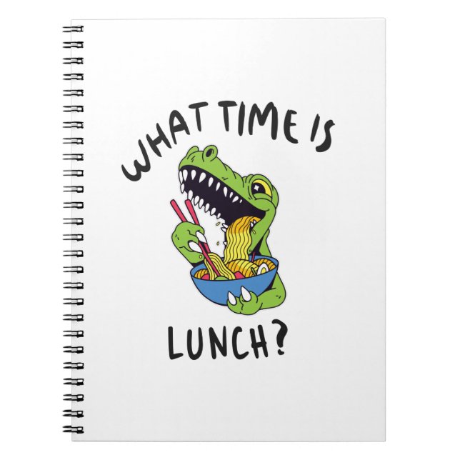 Cuaderno ¿A qué hora es el almuerzo? (Frente)