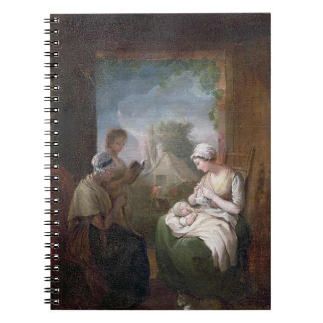 Cuaderno A Quiet Time, c.1810 (aceite sobre lienzo) (Frente)