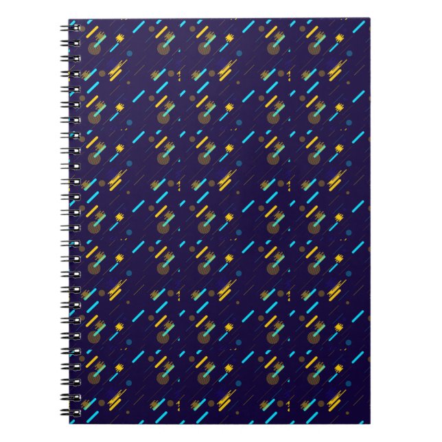 Cuaderno A spiral notebook with a dark blue cover  (Frente)