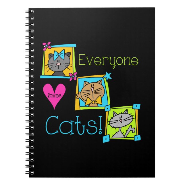 Cuaderno A todos les gustan los gatos (Frente)