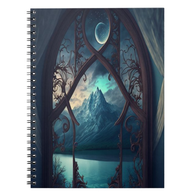 Cuaderno A través de la ventana iluminada por luna (Frente)