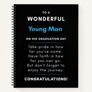 Cuaderno A Un Maravilloso Joven En Su Día De Graduación