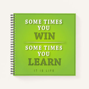 Cuaderno A Veces Ganas A Veces Aprendes