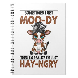 Cuaderno A veces me pongo va-ca-rabiada y heno-jada vaca