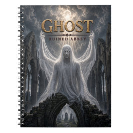 Cuaderno Abadía en ruinas de cine oscuro fantasma