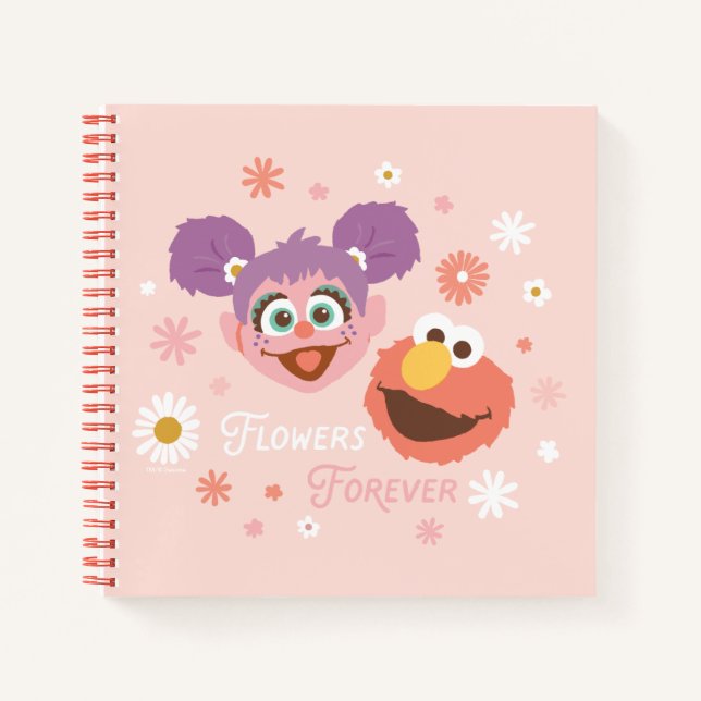 Cuaderno Abby Cadabby y Elmo | Flores Para Siempre (Anverso)
