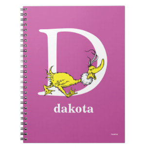 Cuaderno ABC del Dr. Seuss: Letra D - Blanco Añadir su no