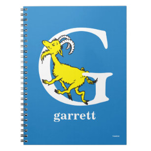 Cuaderno ABC del Dr. Seuss: Letra G - Blanco Añadir su no