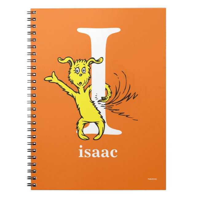 Cuaderno ABC del Dr. Seuss: Letra I - Blanco | Añadir su no (Frente)