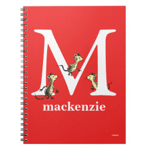 Cuaderno ABC del Dr. Seuss: Letra M - Blanco Añadir su no