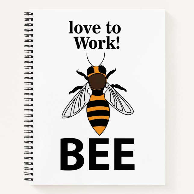 Cuaderno Abeja Ama Trabajar Abeja (Anverso)