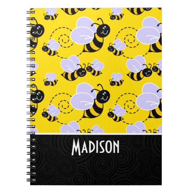 Cuaderno Abeja amarilla y negra (Frente)