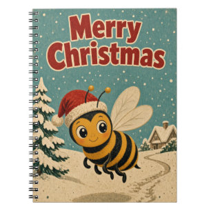 Cuaderno Abeja Camino de Nieve Navidad Animal
