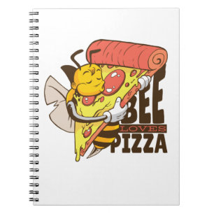 Cuaderno Abeja Cool Ama las Bromas de Pizza