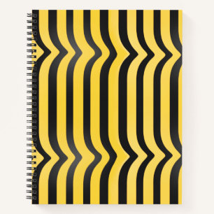 Cuaderno Abeja de buey amarillo a rayas y negro