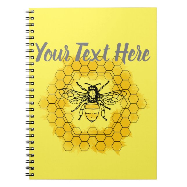 Cuaderno Abeja de miel Bumblebee verano y primavera (Frente)