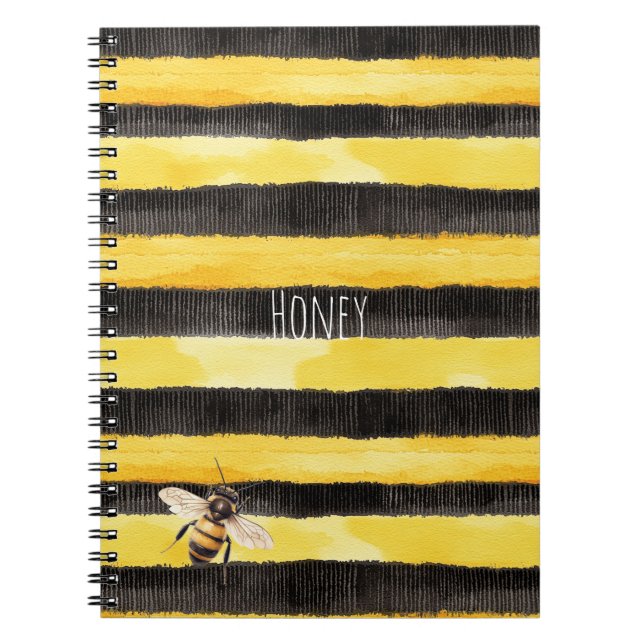 Cuaderno Abeja dorado negro amarillo (Frente)