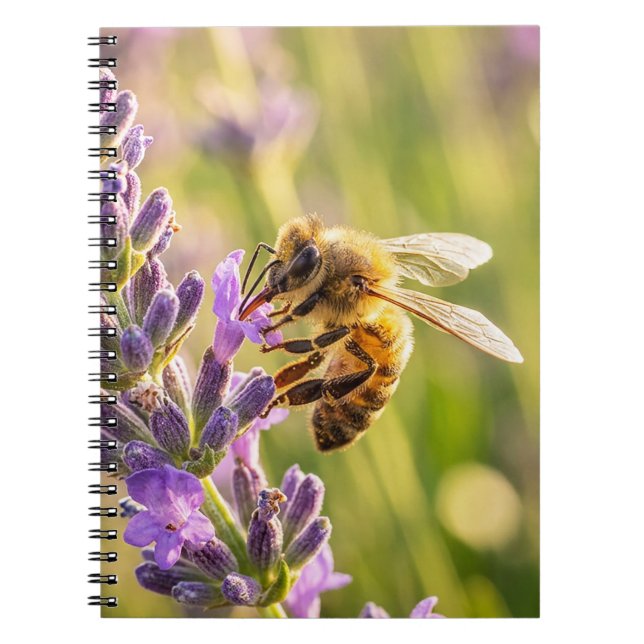 Cuaderno Abeja en lavanda (Frente)