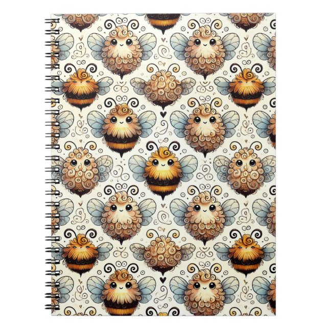 Cuaderno Abeja linda y caricaturesca (Frente)