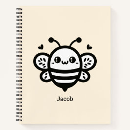 Cuaderno Abeja Melífera Dulce - Arte de Línea de Guardería